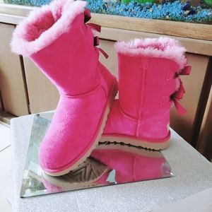 Australian ugg womens pink  To Bailey bow boots